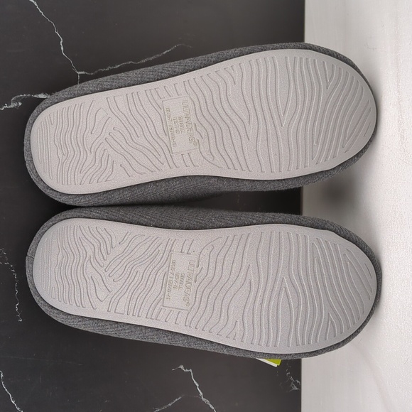 UltraIdeas Men's Lightweight Memory Foam Cotton Slippers Gray sz 7-8(S) - Picture 9 of 10